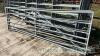 2 no 12ft galvanised yard gaes