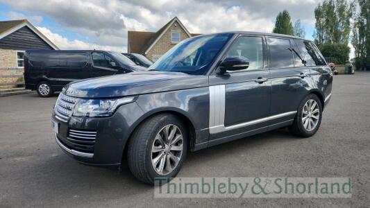 RangeRover Vogue SE SDV8 (2016) Registration No: 72 RP 4367cc, diesel MOT test to 01.05.25 Registration number to be retained