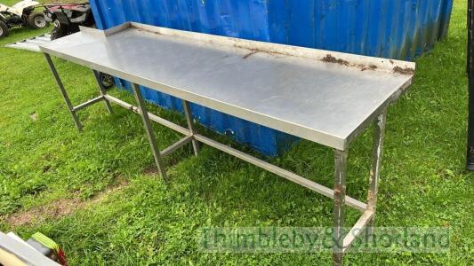 Stainless steel table