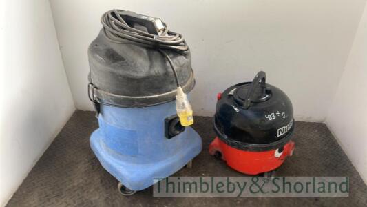 2 Numatic vacuums