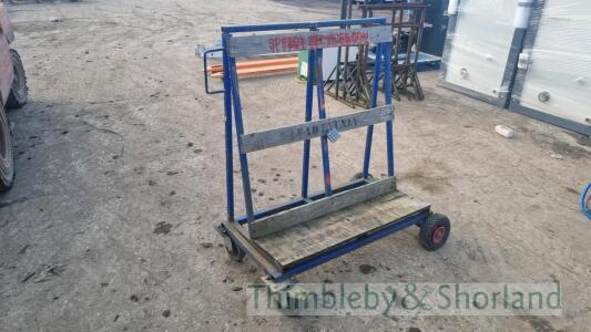 Sheet material trolley