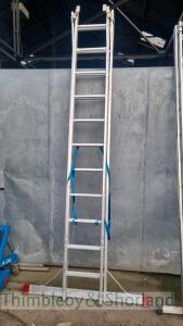 Aluminium double ladder