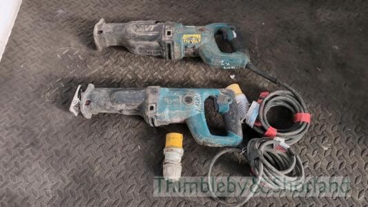 2 Makita reciprocating saws 110v