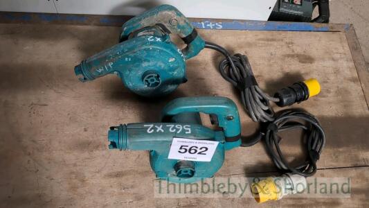 2 Makita UB1100 blowers