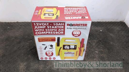 12v jump starter with 250psi compressor