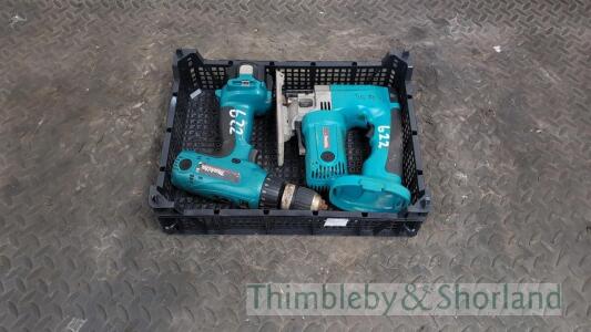 Makita cordless drill and jig saw