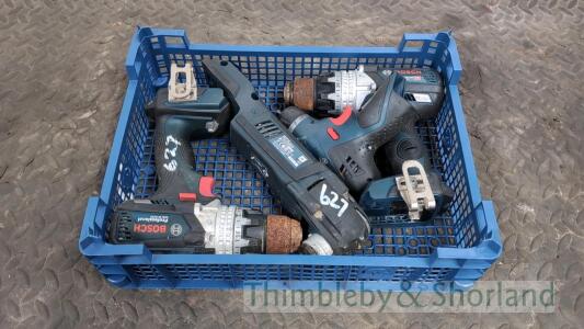 4 Bosch cordless tools