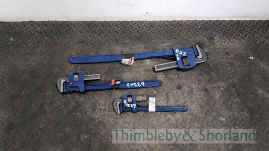 3 pipe wrenches