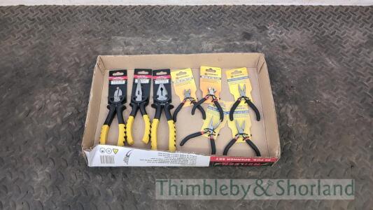 8 pairs of pliers