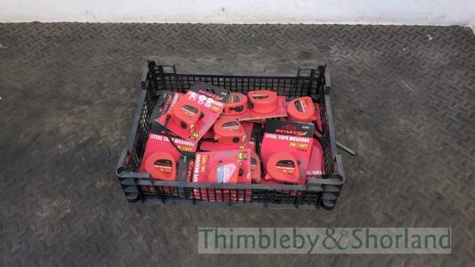 Tray of 3m tape measures