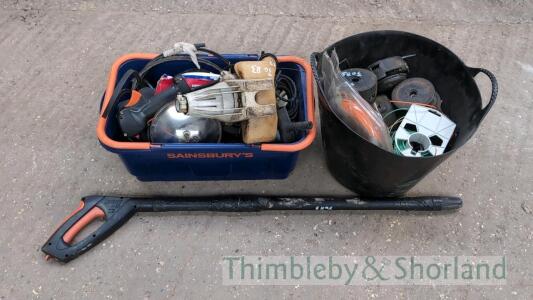 Various spares and strimmer spares