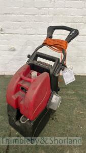 Hydro mist floor scrubber