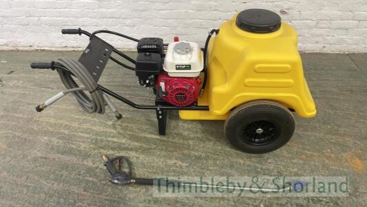 Mobile V-Tuf power washer, 150 ltr tank