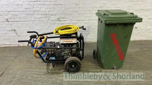 Yanmar diesel electric start power washer with water kaddi and lance