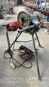 Ridgid 300 pipe threader on stand