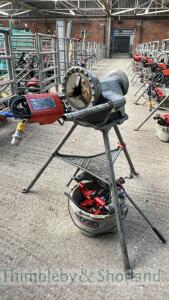 Ridgid 300 pipe threader on stand