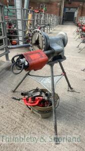 Ridgid 300 pipe threader on stand