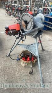 Ridgid 300 pipe threader on stand