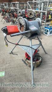 Ridgid 300 pipe threader on stand