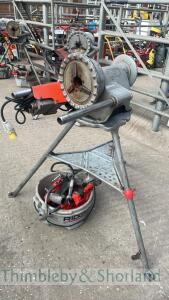 Ridgid 300 pipe threader on stand