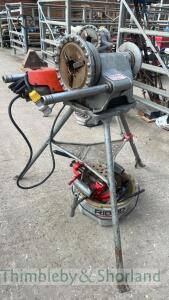 Ridgid 300 pipe threader on stand