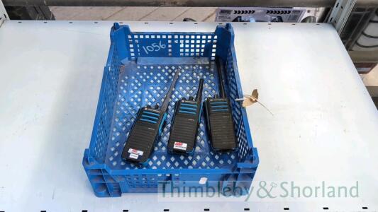 3 Motorola 2 way radios