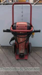 Hilti TE3000 breaker on trolley