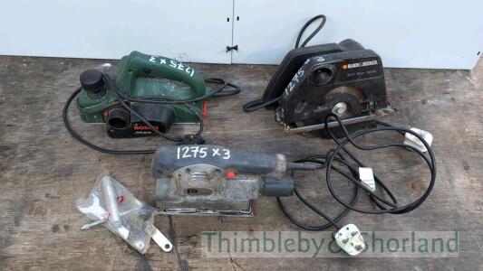 Planer, sander and circular saw