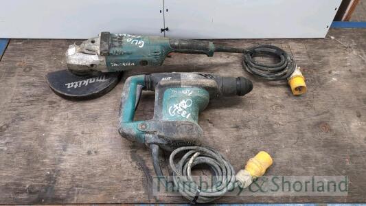 Makita angle grinder and breaker