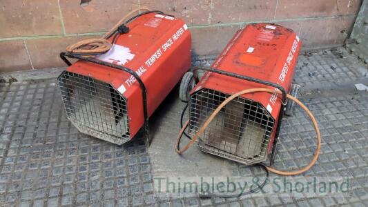 2 Thermal Tempest space heaters 240v