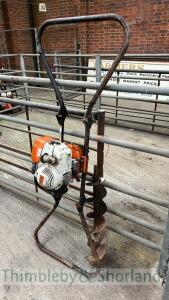 Stihl BT360 auger with 6in auger bit