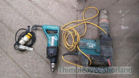 Makita core drill and breaker