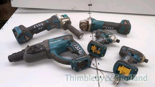 5 Makita cordless tools