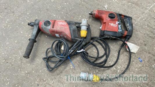 Hilti core drill and TE30 breaker