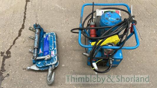 Tractel hydraulic pump and hydraulic tirfor