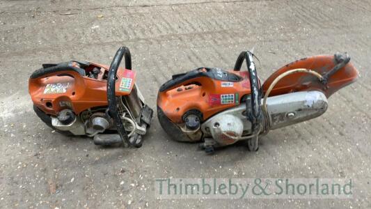 2 Stihl TS410 cut off saws