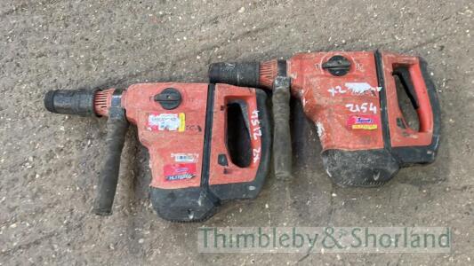 2 Hilti TE60 breakers