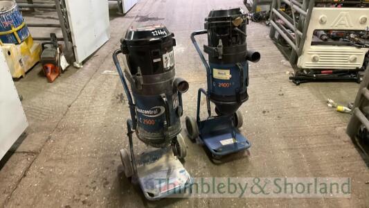 2 Dustcontrol DC2900 extractors