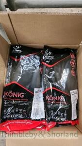 Quantity of Konig rubber gauntlets size 9