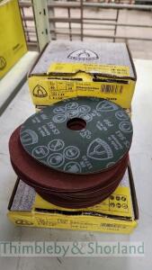 3 boxes of Klingspor fibre discs