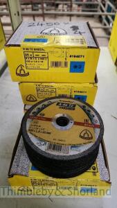 4 boxes of Klingspor grinding discs