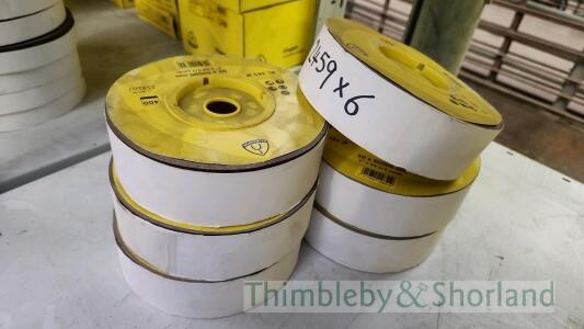 6 rolls of Klingspor sanding belts