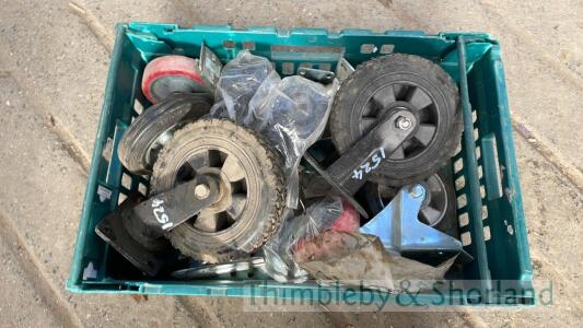 Tray of various wheels