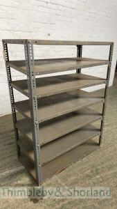 Metal shelving