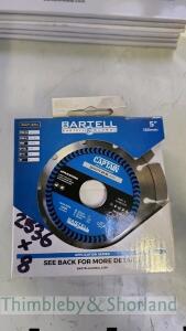 8 Bartell 125mm diamond discs