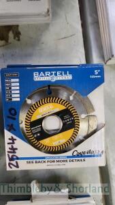 10 Bartell 125mm diamond discs