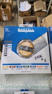 5 Bartell 300mm diamond discs