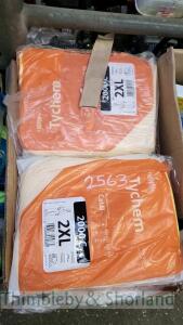 Box of Tychem coveralls XXL