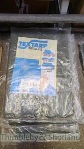 4 tarpaulins - 3.6 x 5.4m