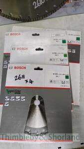 4 Bosch diamond blades